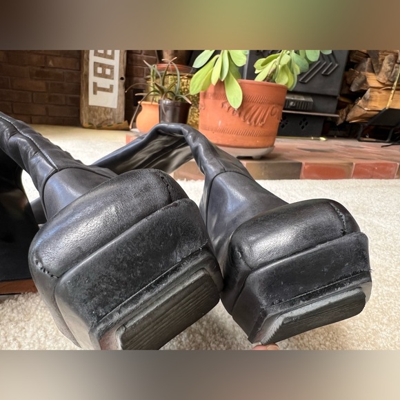 Fluevog On Course Leeward Platform Knee Boots --Tequila Black -- size 10 - Picture 4 of 9